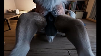 Preview 1 of Anli Sperm To Anal - Fox rides a deer&#039_s large cock