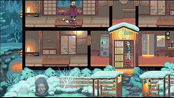 Preview 1 of Beeg Dgy - Hentai game,  pixel art. Three horny girls fuck each other&#039_s partners.