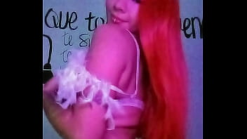 Preview 2 of Sexwife Housband - TS Angelique Monroe - hot dance in pink light