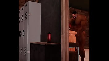 Preview 1 of Pone Vido - super hunk john urschel fucks the gym attendant