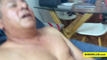 Preview 2 of Grils Pkxxx - Big Cock Mature Man Fucks a Trans