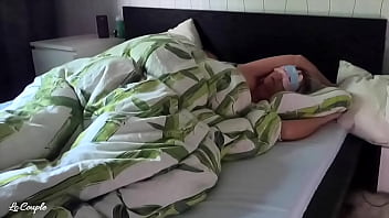 Preview 2 of Busty Desi Indian Milf - Amateur couple morning sex where husband is waking up his wife with fingers and dick LOUD MOANING