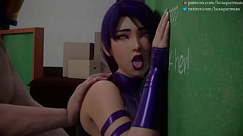 Preview 4 of Chloe Amour Squirt More - psylocke (marvel,  x-men) by bouquetman
