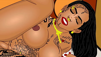 Preview 3 of Katie Kox Johnny Castle - Sexy thick big booty Shemale Issabelly wants to ride the bbc of the photographer at the Backalleytoonz studio