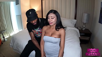 Preview 2 of Sanilion Xxxbdeo Indian - Hot Big TIT ebony babe is slutted out by Brooklyn thug