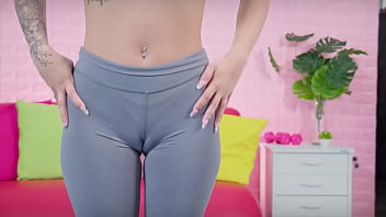 Preview 1 of Porno Stas - Amazing Sporty Busty Whore Jiggly Ass Perfect Cameltoe Yoga Pants