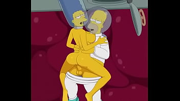 Preview 3 of Sort Sax - los simpson,  homero se corre en marge en traje de ba&ntilde_o(suscribanse)