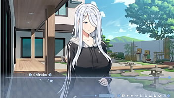 Preview 1 of Dehati Chudai Video Dat Com - Shizuku blackmails me to giving me a footjob - Summer Clover #3 (Hentai Game)