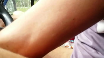 Preview 4 of Fat Blond Lesbian - My wife second job. Sex in public. On side of road in car paid whore sucks dick,  then client fucked pussy in front and doggystyle and cumshot in pussy in condom. Blow job. Blowjob. Outdoor. Outside. Slut. Whore. Big natural tits. Milf
