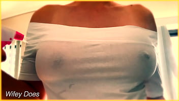 Preview 3 of Chori Ka Sex - PREVIEW - WIFE shows amazing tits in braless wet shirt