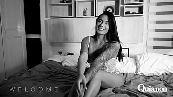 Preview 1 of L Purnvideo - Quianon - So fucking latina posing in my bed