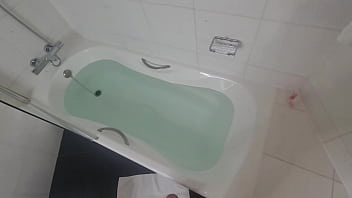 Preview 1 of Cop Blonde - Hot and Horny Bathtub Sex With a Juicy Ass Latina