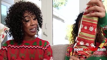 Preview 1 of Phoenix Marie Gets Her Pussy - Christmas Fucking With Stepmom And Stepsis