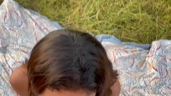 Preview 3 of Clips Peehol - We make LOVE in a PUBLIC field until MILF cums and left with CREAMPIE