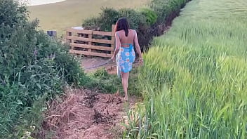 Preview 1 of Clips Peehol - We make LOVE in a PUBLIC field until MILF cums and left with CREAMPIE
