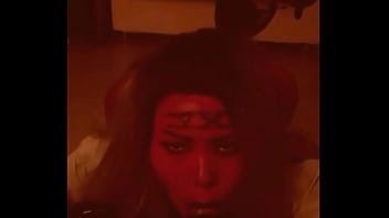 Preview 4 of Xnxx Big Ass African - Devil Sucks his Soul Out! Gloved Handjob &amp_ Blowjob with Post Orgasm Horror!