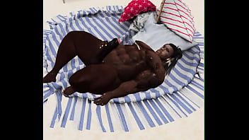 Preview 3 of Russian Tube With Mom - big dj fluker jerks his massive black cock