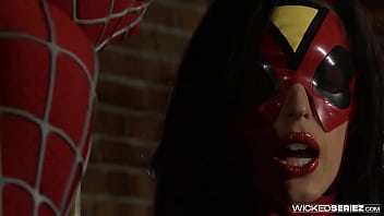 Preview 1 of Gym Lessbo - Superman Vs Spiderman XXX An Axel Braun Parody Scene 5 Jenna Presley