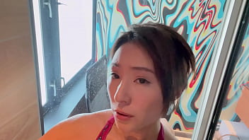 Preview 4 of Sony Lony Xxx And Sonakhashi - Sauna in a sexy swimsuit