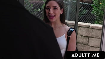 Preview 1 of Aandhi Girl Xxx - ADULT TIME - Teen Babysitter Abella Danger Tries Breastfeeding With Her Lactating MILF Boss!