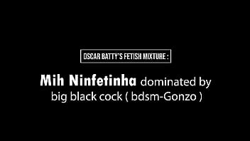 Preview 1 of Malaysian Kolej - Mih NINFETINHA gets dominated by a big black cock (Anal,  condom removal,  pussy taped,  very sloppy BJ,  gapes,  BDSM,  BBC,  dirty talk,  ATM) OB175