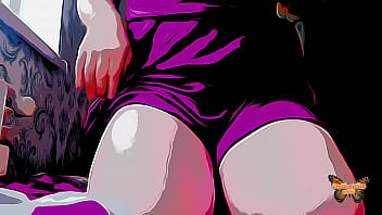 Preview 4 of Stoya Mr Marcus - Animated Cumshot Of Me Crossdresser Kitty Hot Thighs Big Load Of Cum Masturbating In Beautiful Woman