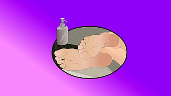 Preview 2 of Babys Mal - Cum on soles animated lisa ann