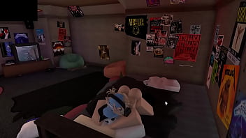 Preview 2 of Awek Melayu Kena Paksa Bogel - Roblox girl has intimate sex with hung guy