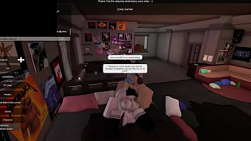 Preview 3 of Awek Melayu Kena Paksa Bogel - Roblox girl has intimate sex with hung guy