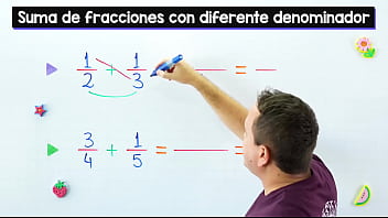 Preview 2 of Lezdom Sadistic - Suma de fracciones con diferente denominador