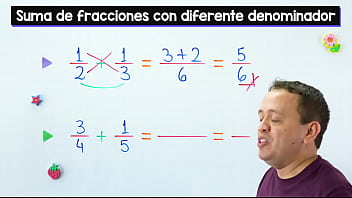Preview 3 of Lezdom Sadistic - Suma de fracciones con diferente denominador