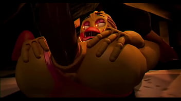 Preview 4 of Klis Up - [ Toy Chica getting pounded ] - Froggysfm