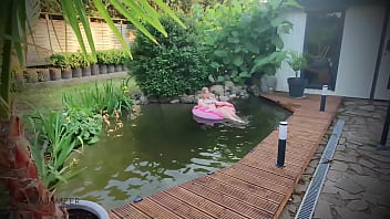 Preview 1 of Devlin Weed Sex - Hot Fuck with Creampie on the pond!   SQUIRT!!