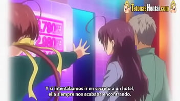 Preview 1 of Jonu Sinc - Guy fucks his wife and his step daughter and impregnates in a threesome sub spanish hentai