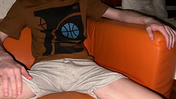 Preview 1 of Cd Fat Ass - Twink pours his shorts with cum