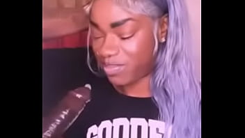 Preview 4 of Black Squitting - COVINCED SEXY COCK SUCKING STEPMOM TO SUCK MY COCK UNTIL I NUTT