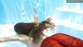 Preview 2 of Bahaya Ni - Russian girl Ivi found her natural talent in the pool