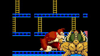 Preview 2 of Sybil Sat Porn - M.U.G.E.Nr-18 DEUX - Bowser Koopa &amp_ Donkey Kong VS Mario