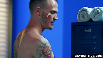 Preview 3 of Newbf Hd - Christian Wilde roughly pounded Troy Accola inside the room,  he stuffed his underwear at Troy&#039_s mouth while constantly banging his ass.