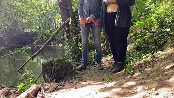 Preview 2 of Japanese Hd Txxx - Perfect stranger MILF jerked me off near the lake
