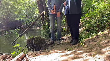 Preview 3 of Japanese Hd Txxx - Perfect stranger MILF jerked me off near the lake