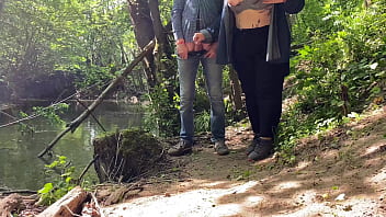 Preview 4 of Japanese Hd Txxx - Perfect stranger MILF jerked me off near the lake