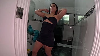 Preview 2 of Big Ass With Big Penis - Giovana Carolina gravando pela primeira vez