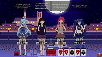 Preview 2 of Girl And Gods - Strip Poker with Aqua,  Mari &amp_ Noire Gets Out of Hand&mdash_Ends in a Heated Show