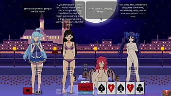 Preview 4 of Girl And Gods - Strip Poker with Aqua,  Mari &amp_ Noire Gets Out of Hand&mdash_Ends in a Heated Show