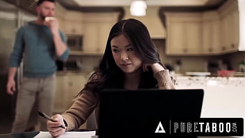 Preview 1 of Babyi Gerl Sex Video - PURE TABOO Lulu Chu&#039_s Pervy Roommate Uses Slimthick Vic To Seduce Her Into A Threesome FULL SCENE