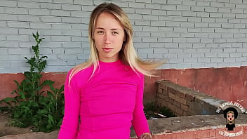 Preview 1 of Brazzerz Mom And Sun - Public Sex and Deep Sloppy Sucking behind the shop. Real Homemade Outdoors Video