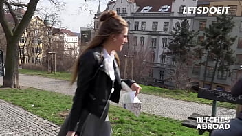 Preview 1 of Mistress Strapon Hard - Sexy Tourist Silvia Dellai Banged Good Abroad By Resident - LETSDOEIT