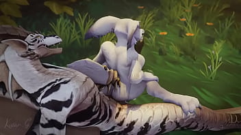 Preview 1 of Memek Barat Muncrat - Dracthyr brincando com um Vulpera