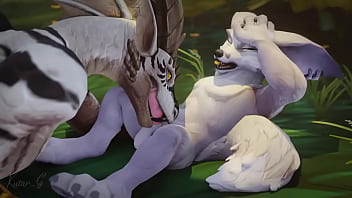Preview 4 of Memek Barat Muncrat - Dracthyr brincando com um Vulpera